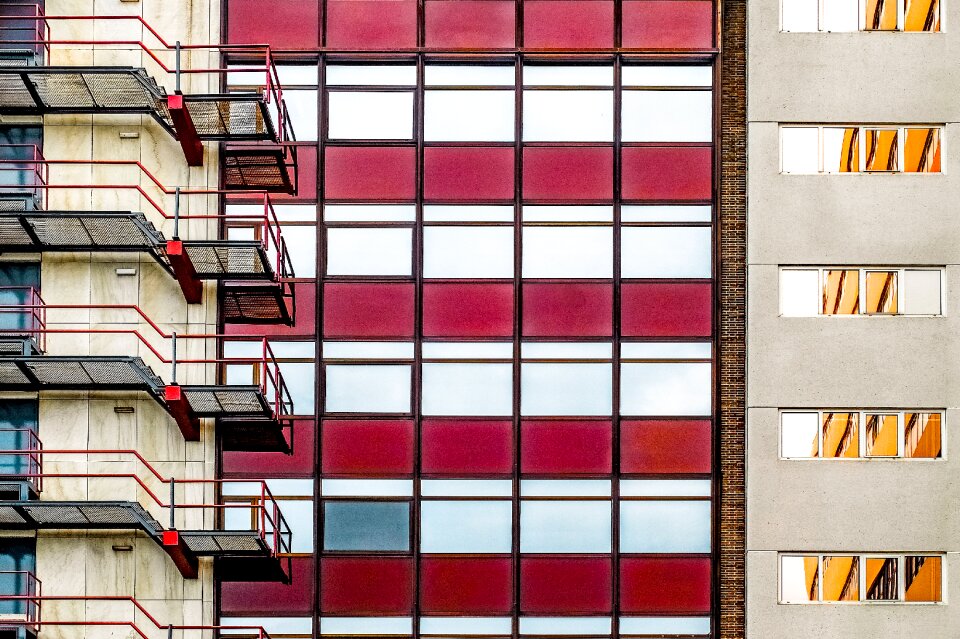 Glass red burgundy