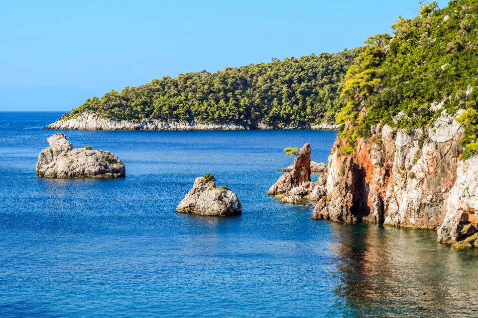 Landscape coast rocks