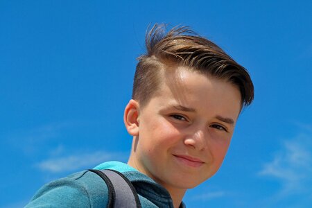 Teen teenage boy face