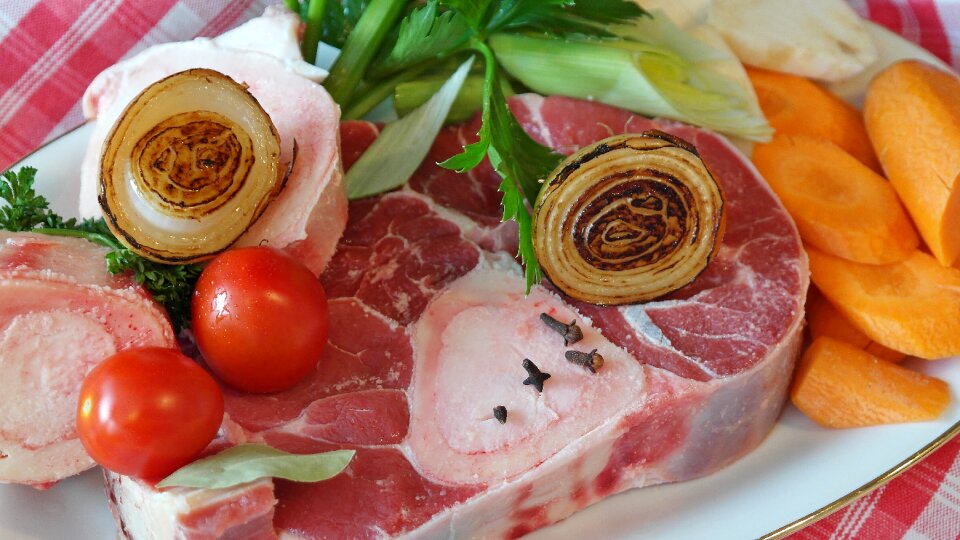 Bouillon beef soup bone