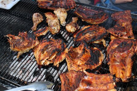 Barbecue meat meal