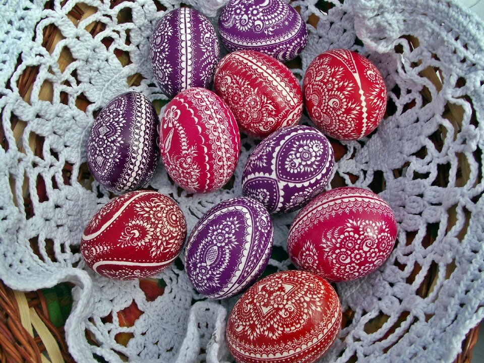 Easter eggs easter basket egg