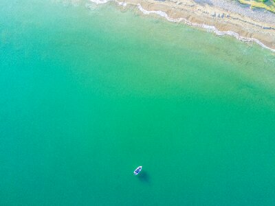 Boat deep wave photo