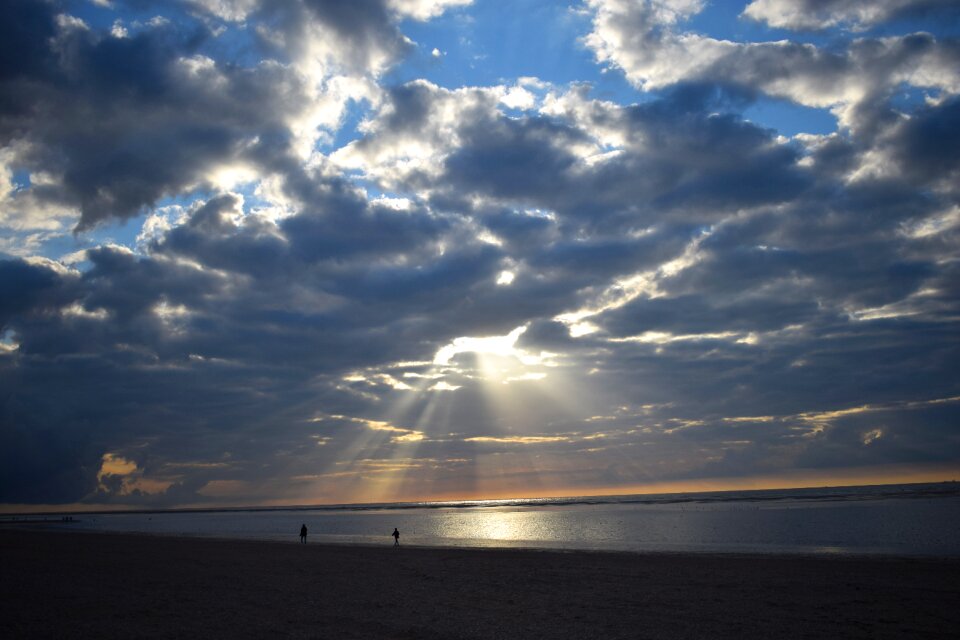 Sea cloudscape sunset