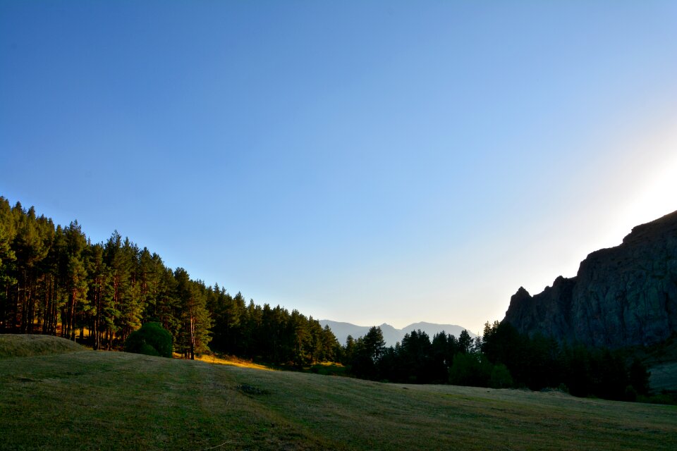 Nature green mountains
