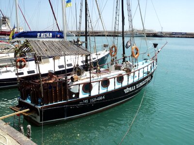 Black sea port boats photo
