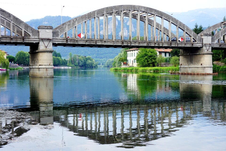 River mirroring italy