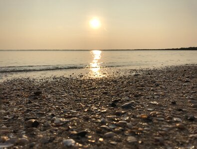 Evening coast sunset photo