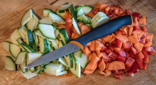 Knife meal still life