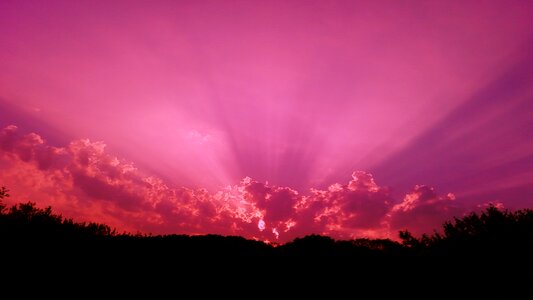 Sunset pink sky pink sunset