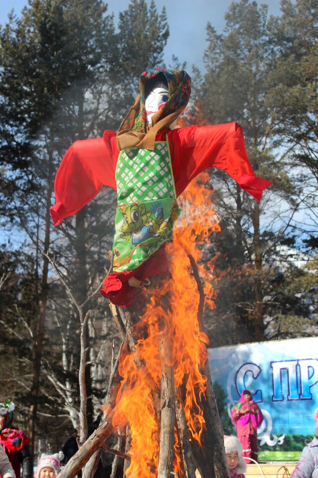 Nature carnival scarecrow