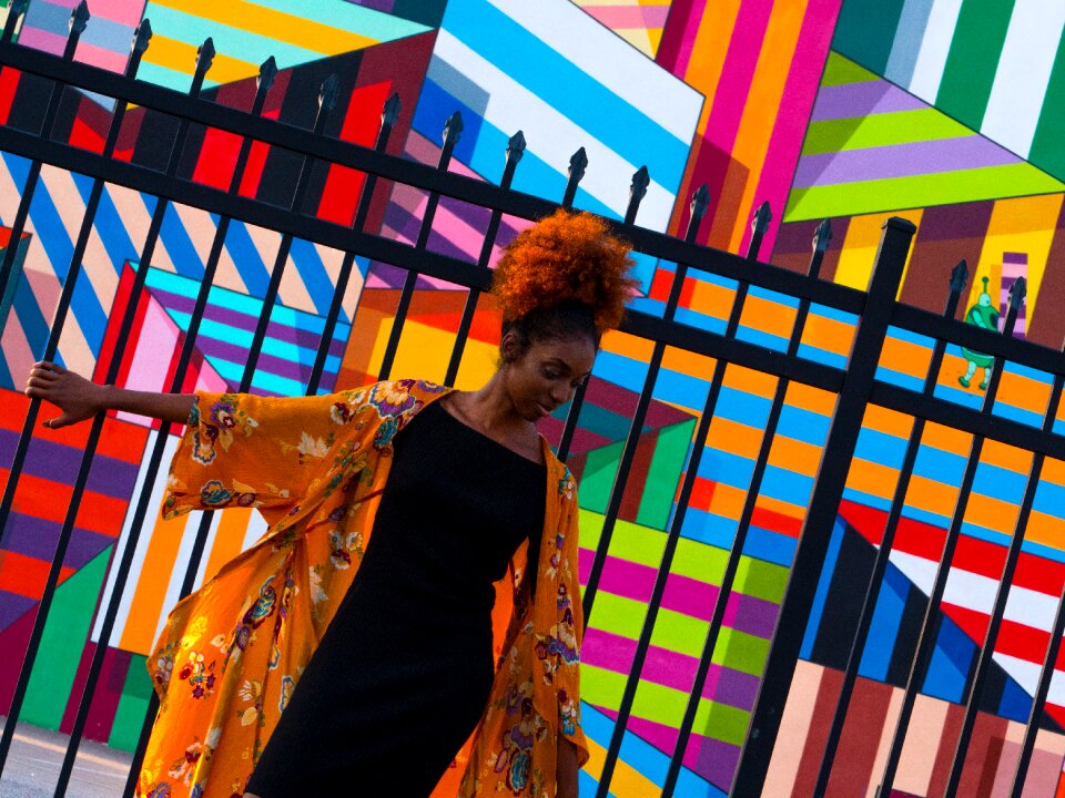 Colorful people girl