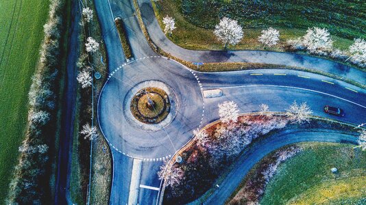 Infrastructure aerial highway photo