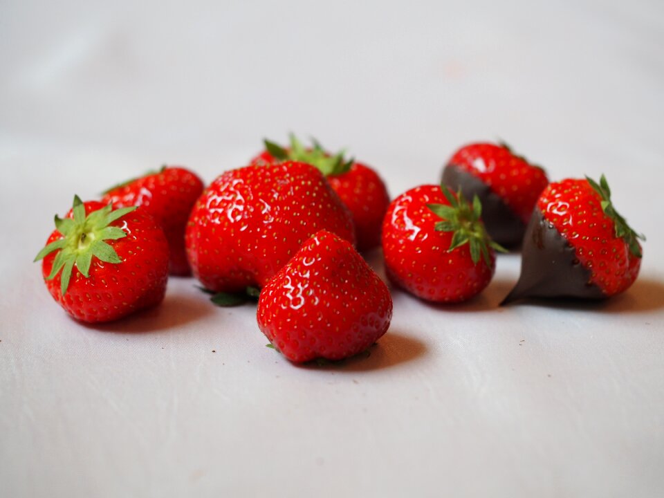 Fruits dessert bærchokolade