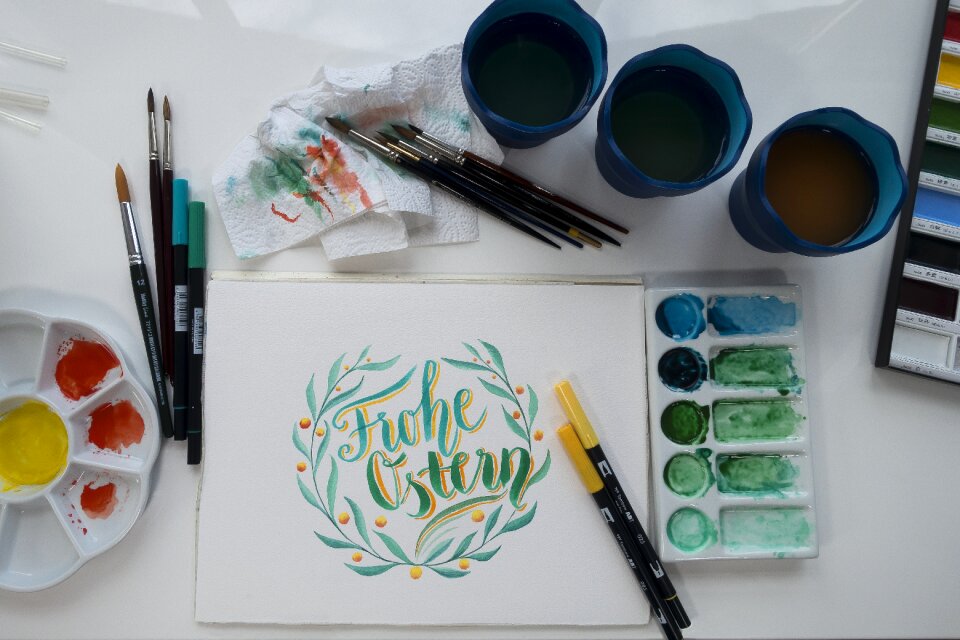 Green gradation green yellow