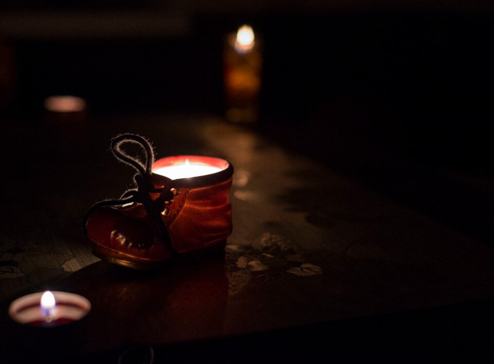Christmas candles decor
