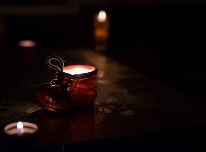 Christmas candles decor