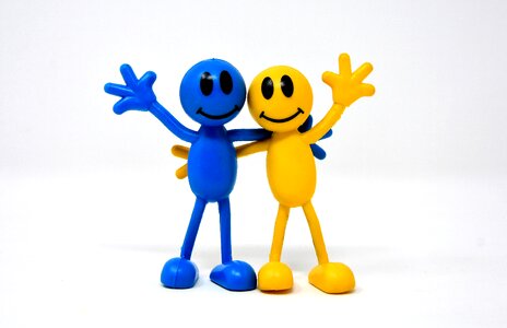 Happy friends together