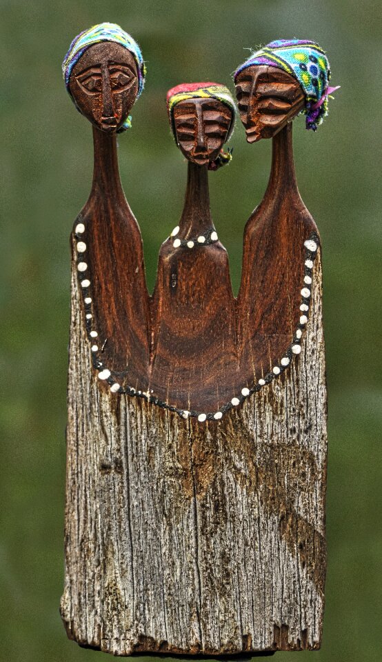 Figure carved african