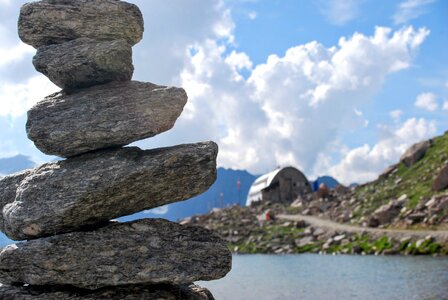 Rock stack stenenstapel photo