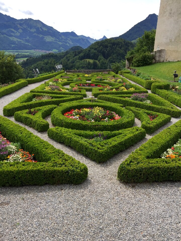 Outdoor gardening landscape
