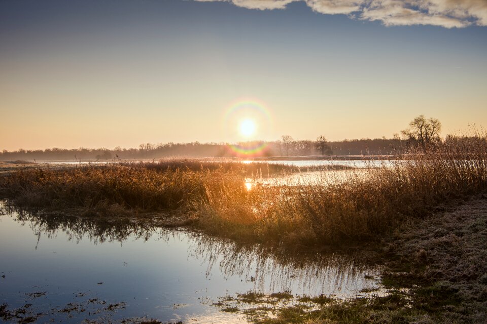 Landscape sun morning light