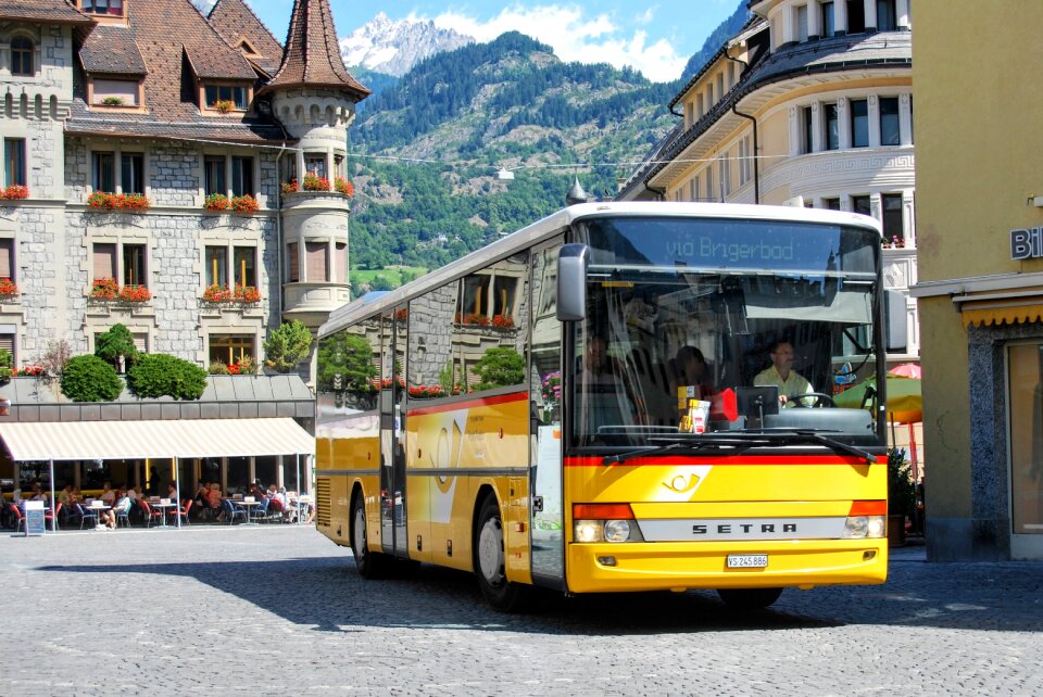 Public transport city switzerland photo