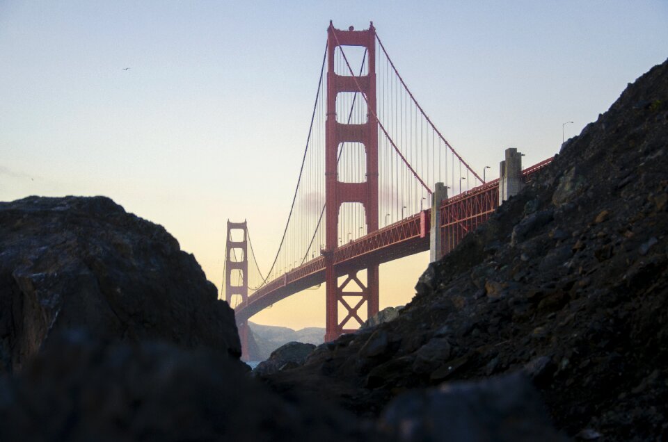 Golden gate bridge bridge road trip photo