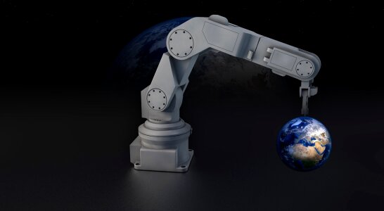 Globe machine sculpture