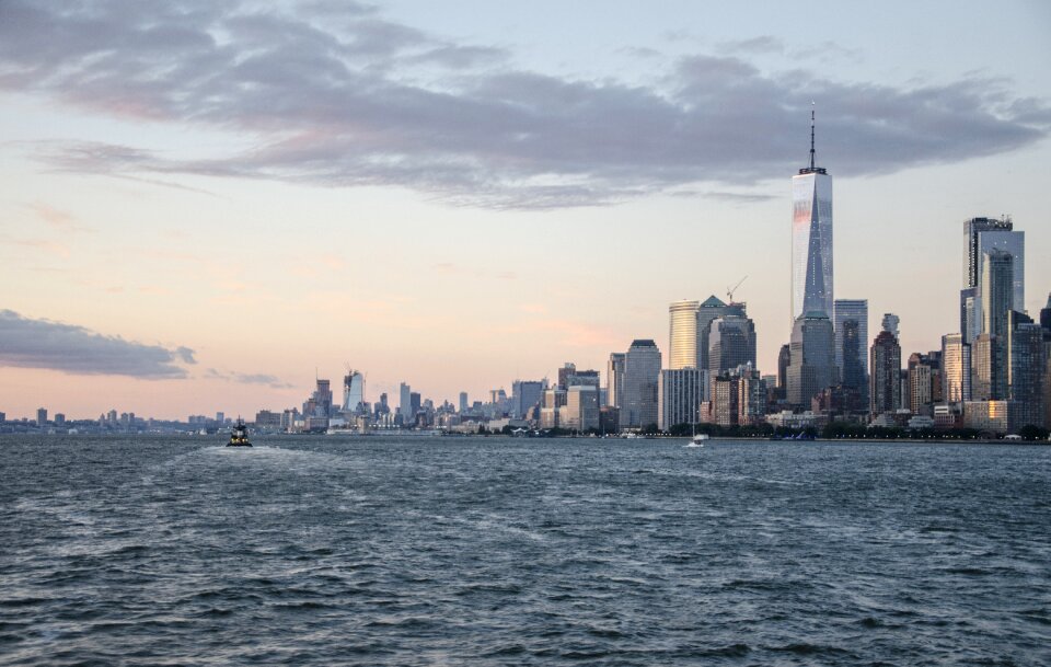 Nyc skyline hudson river
