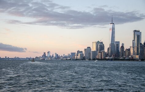 Nyc skyline hudson river