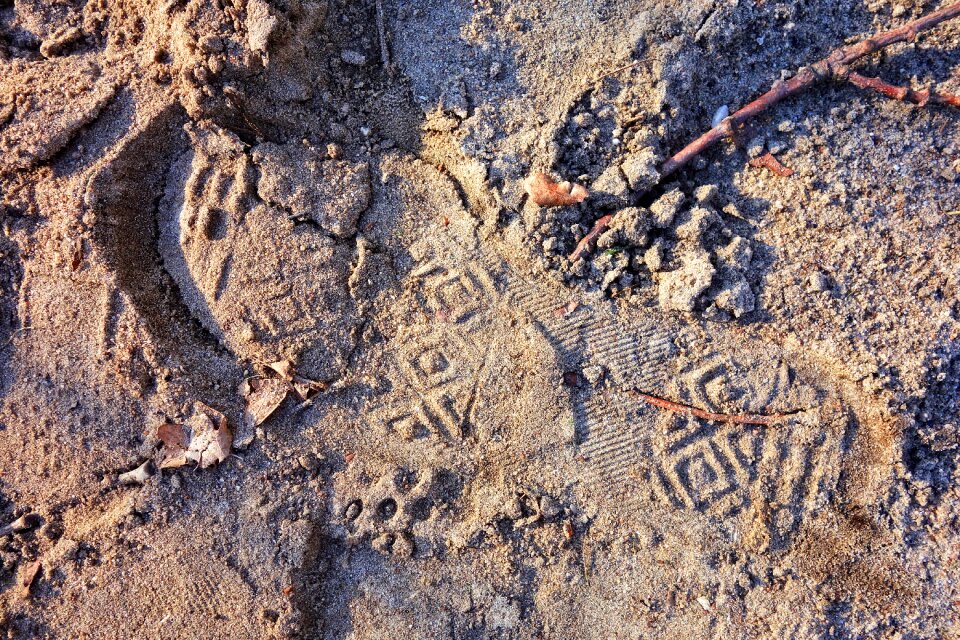 Imprint sand print photo