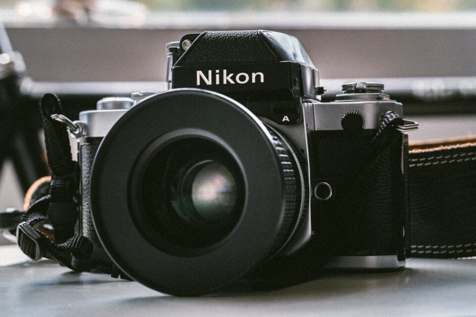 Nikon photography gray camera
