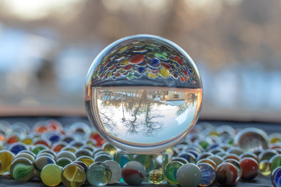 Globe macro marbles