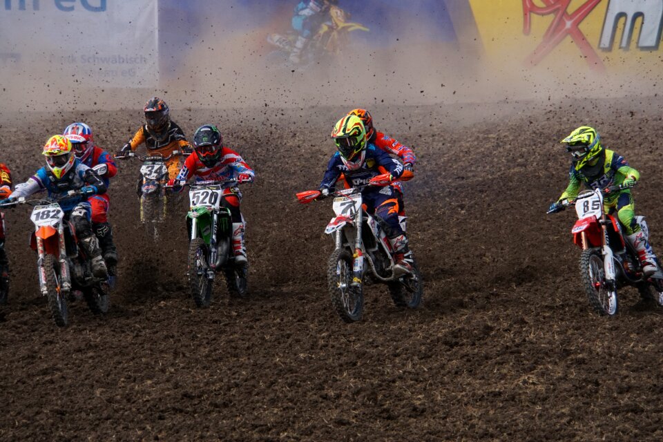 Motocross competition race