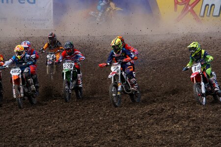 Motocross competition race