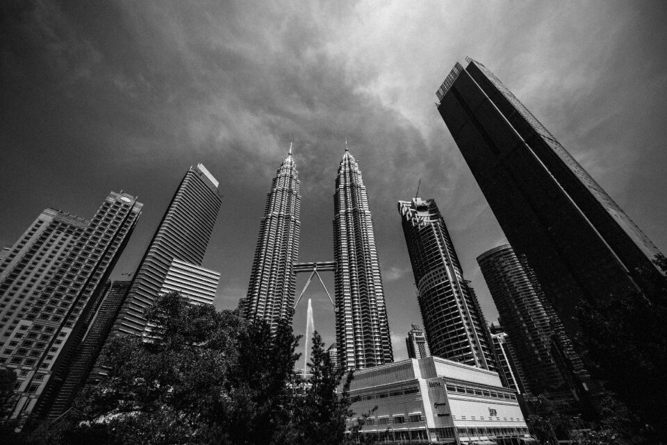 Skyline office building