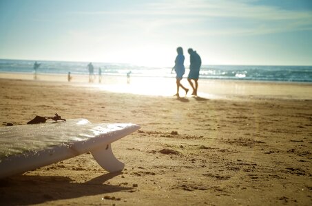 La jolla surfboard sunset photo