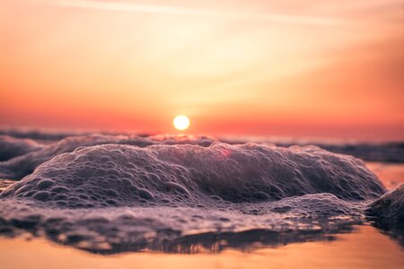 Myrtle beach sea foam ocean photo