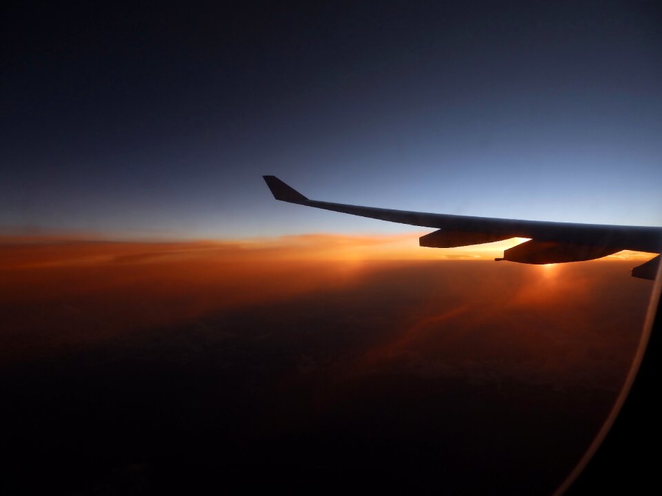 Clouds sky flight