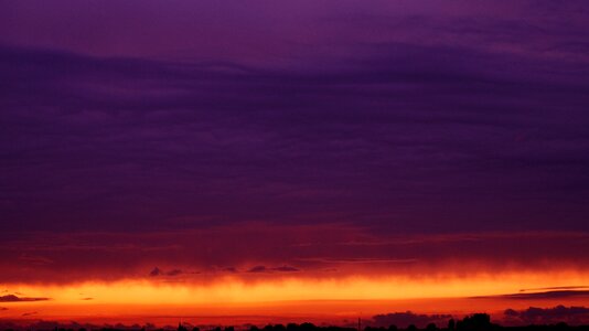 Sky sunset lilac nature photo