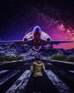 Photoshop airliner airplane
