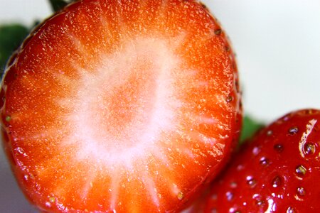 Healthy delicious strawberry photo