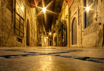 Road night greece