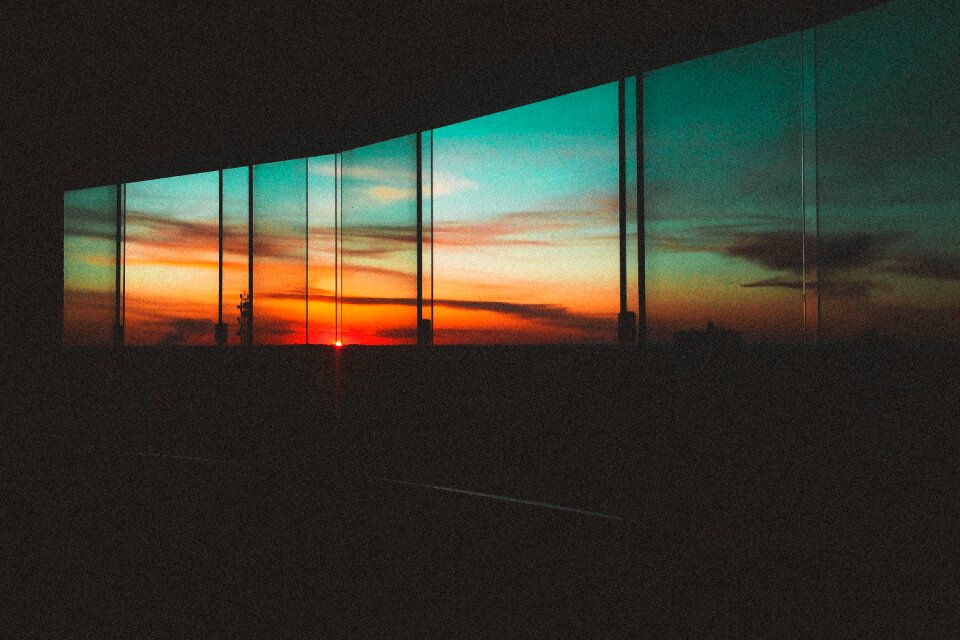 Silhouette glass nature