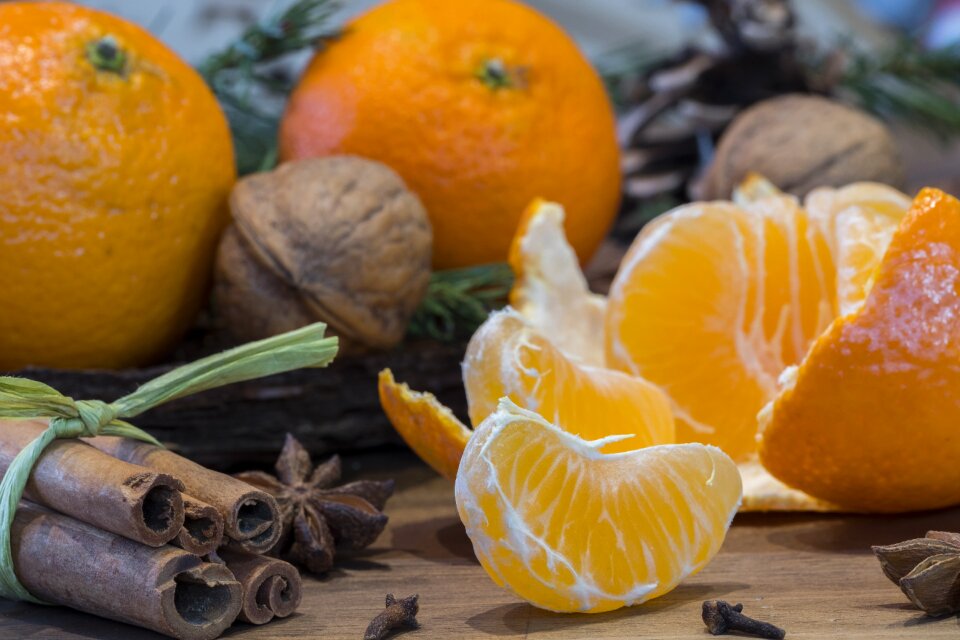 Orange mandarin clementine