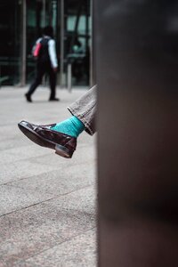Walking shoe sock photo