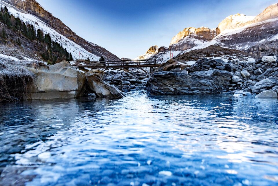 Switzerland winter landscape