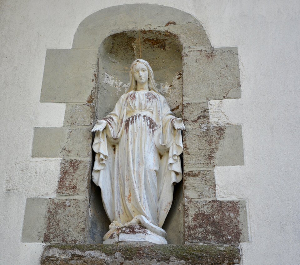 Religious figure mary the gouesnière brittany
