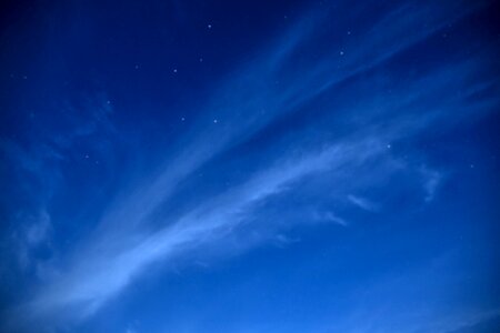 Night constellations stars photo